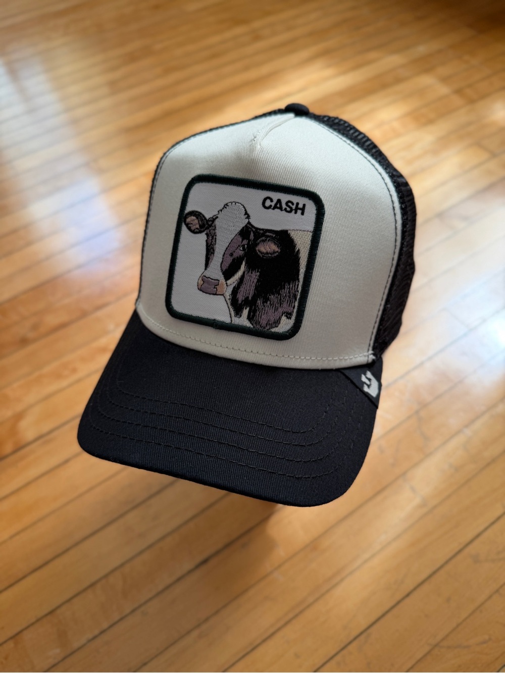 NWTO Goorin Bros. Cash Cow Black Unisex Trucker Hat Authentic Sz. OS